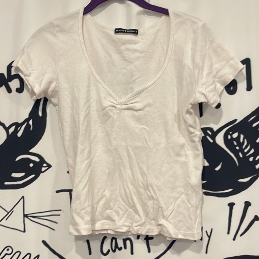 brandy melville white tee